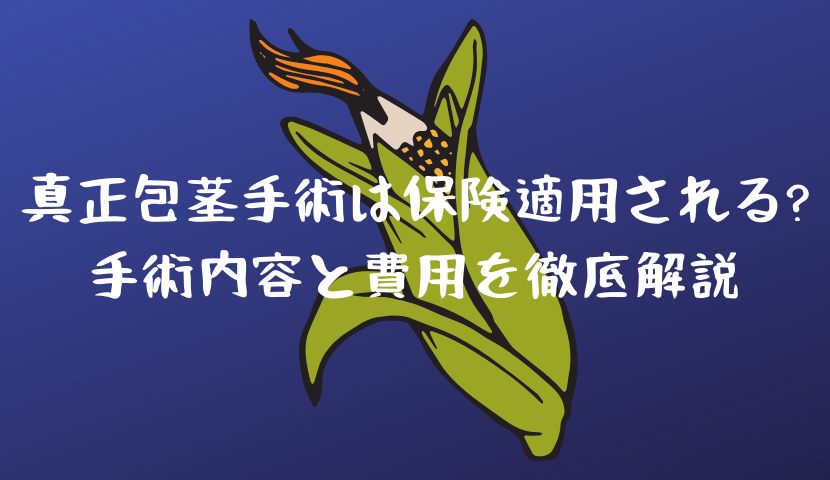 真正包茎手術は保険適用される?手術内容と費用を徹底解説